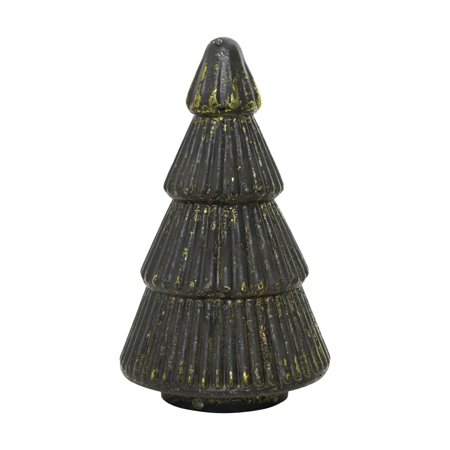 Embossed Mercury Glass Tree, Green
