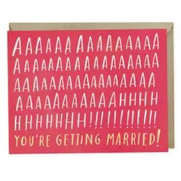 Aaah Married Engagement Card