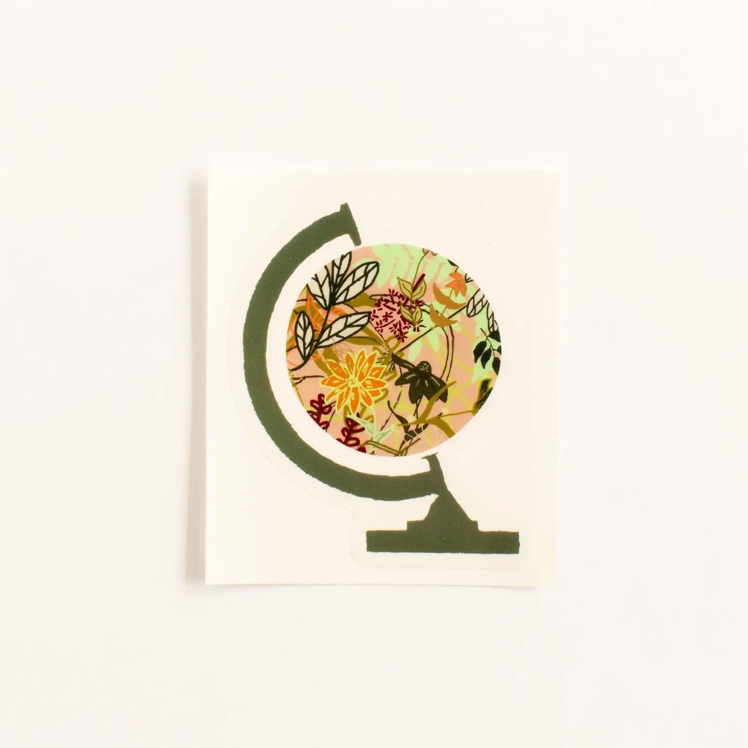 Floral Globe Sticker