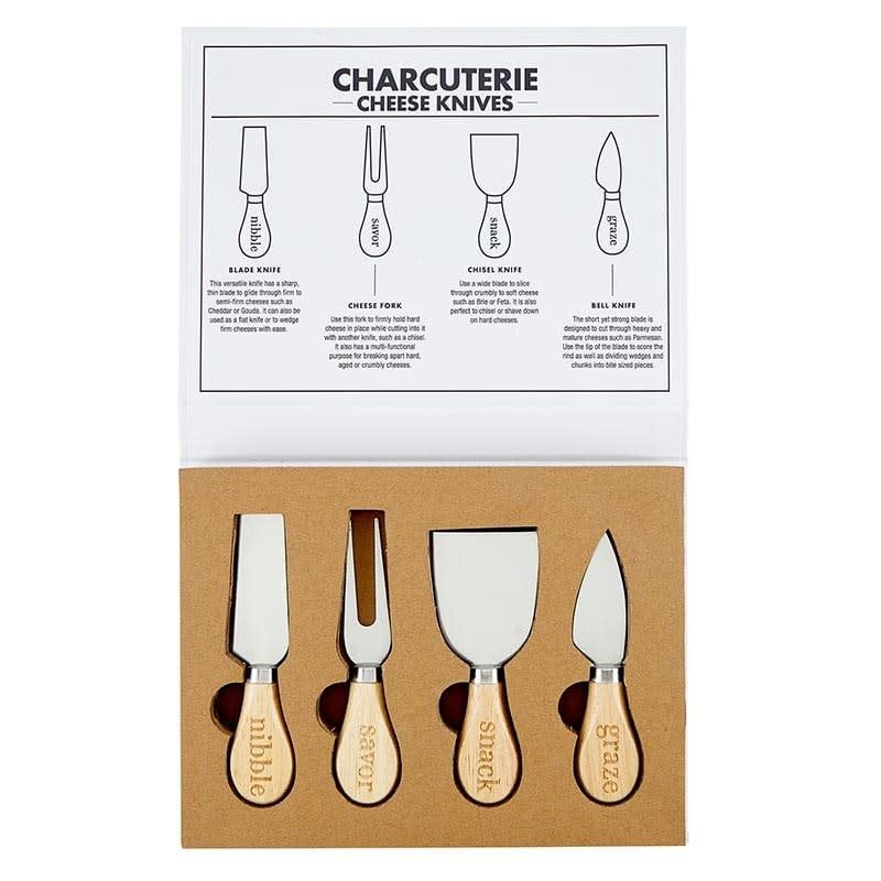 Cheese knives set - cardboard book