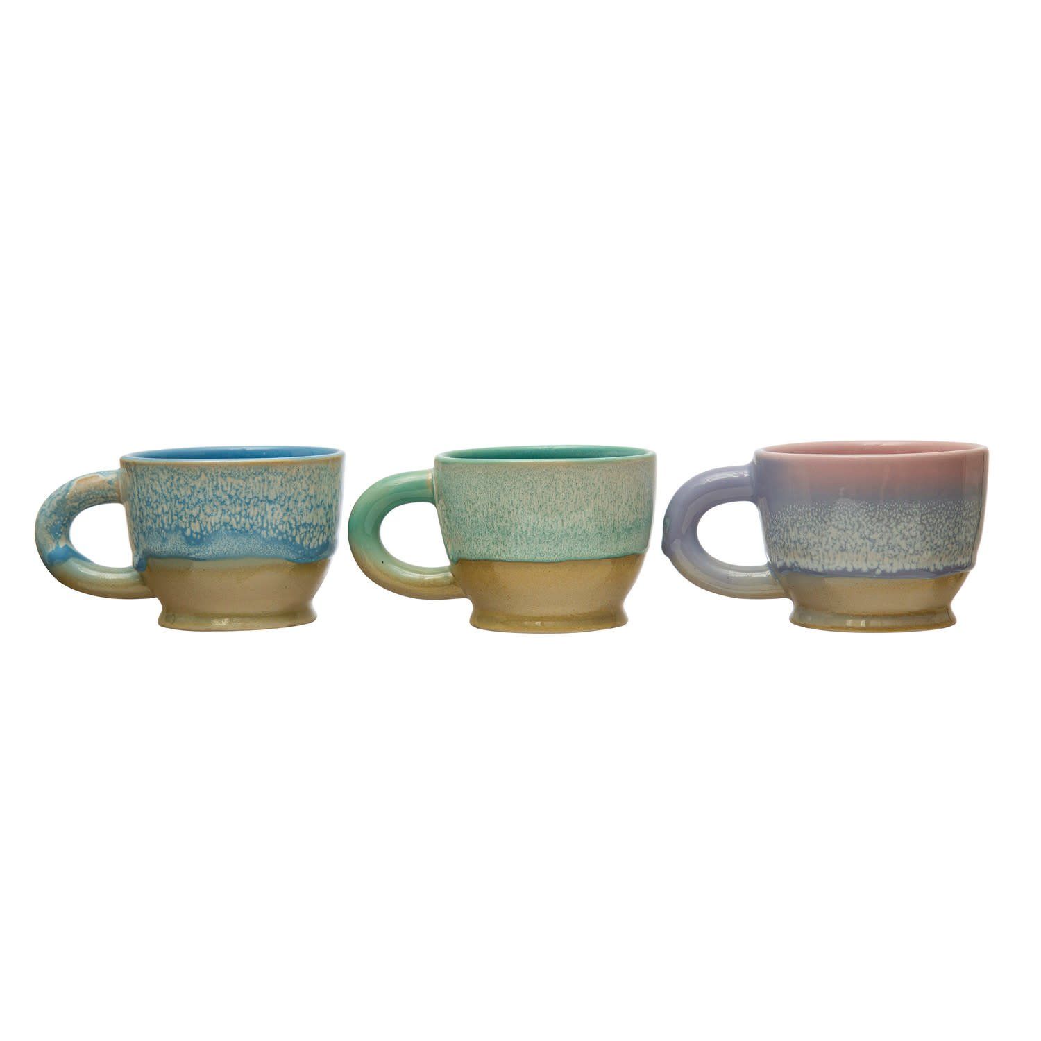 10 oz. Stoneware Mug, Reactive Glaze, 3 Colors