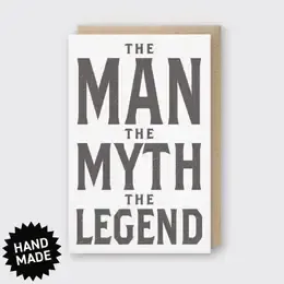 Man Myth Legend Card