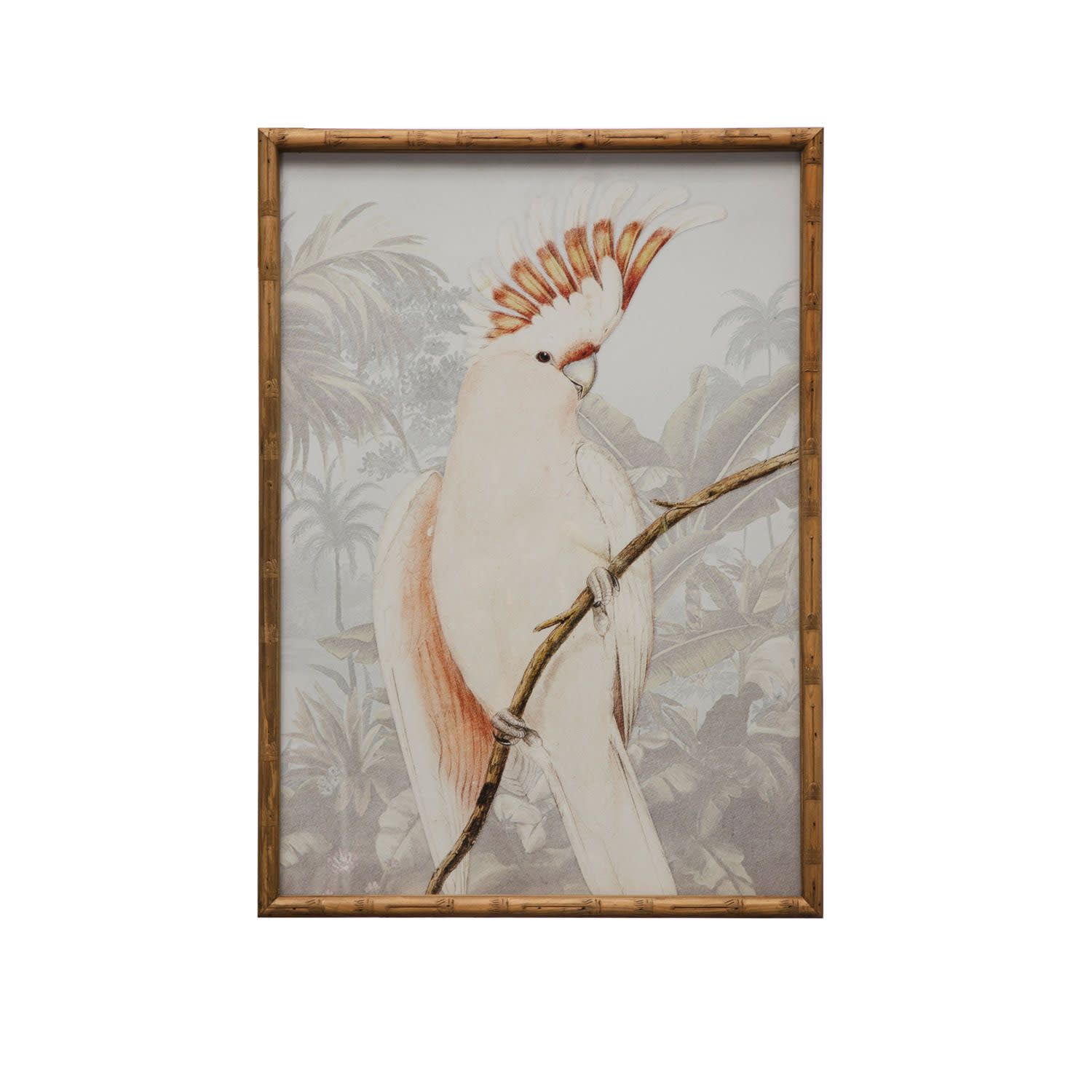 Bamboo Framed  Cockatoo