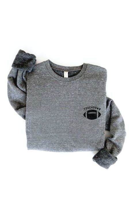 TOUCHDOWN FOOTBALL Graphic Sweatshirt
