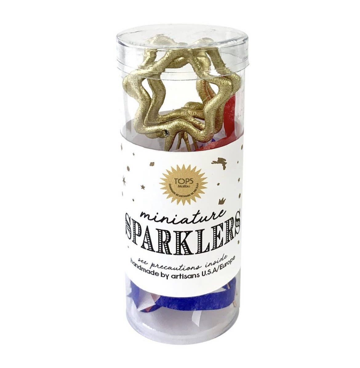 Mini Gold Sparklers Star 4th of July in Tube