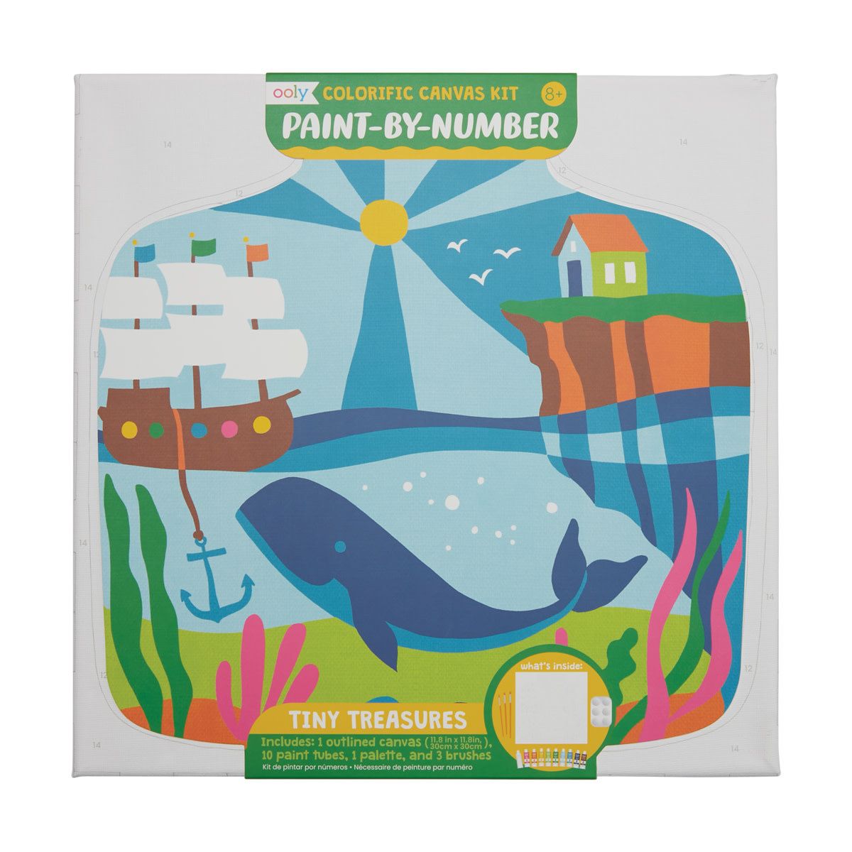 Colorific Canvas Paint by Number Kit (Tiny Treasures)