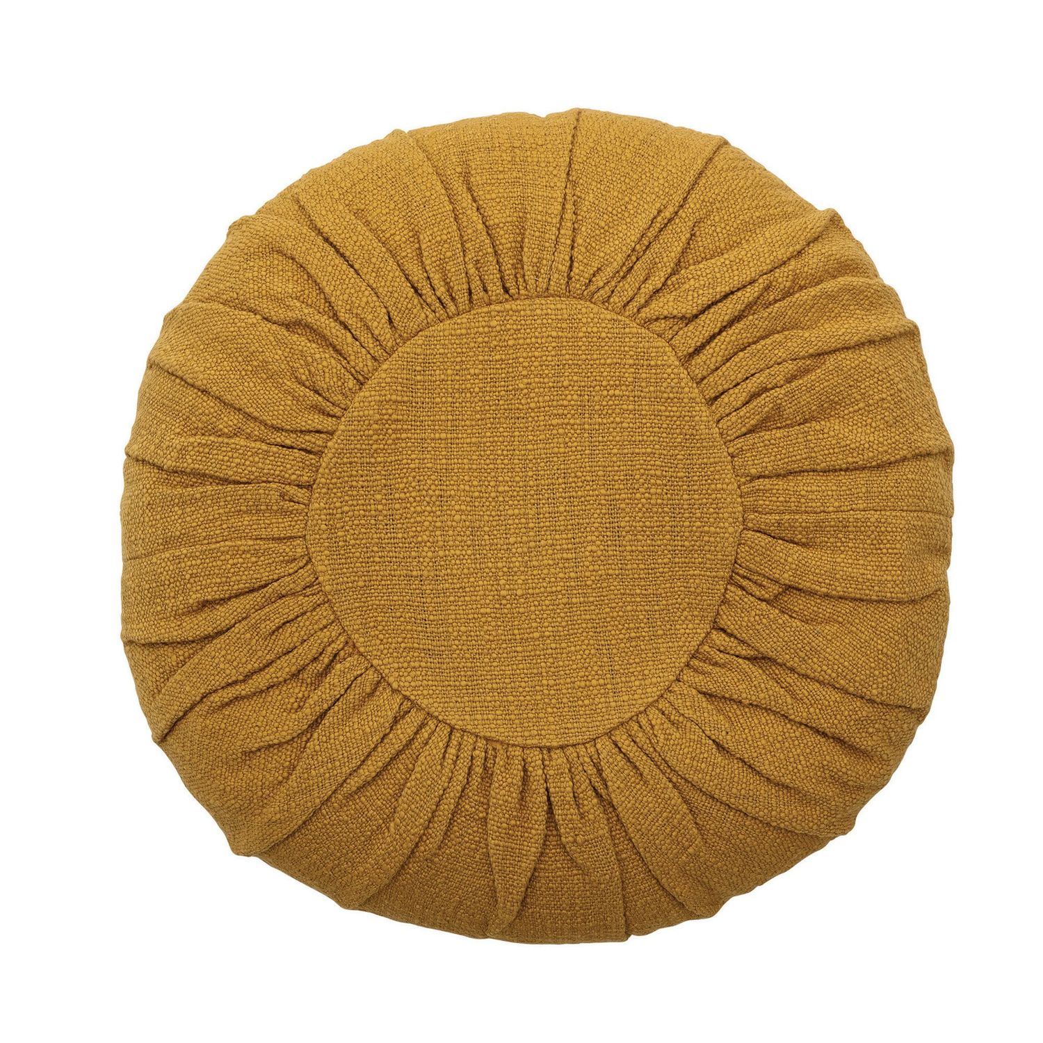 18&quot; Pillow with Gathered Design