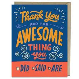 Awesome Thank You Card