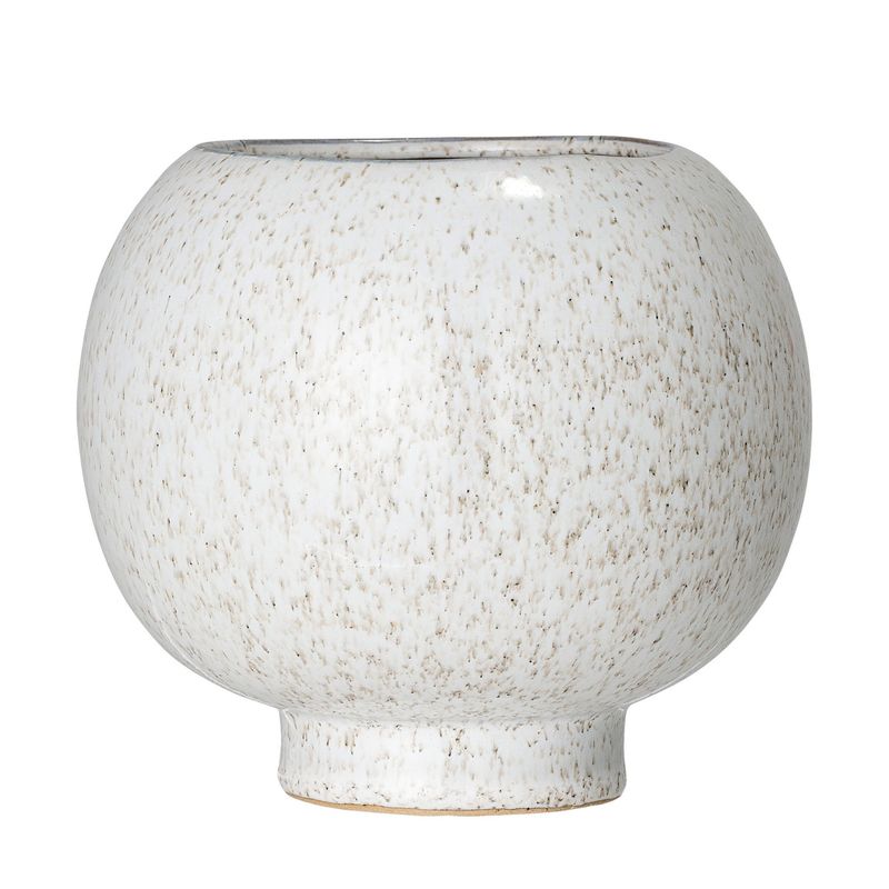 Stoneware Pot White Speckled