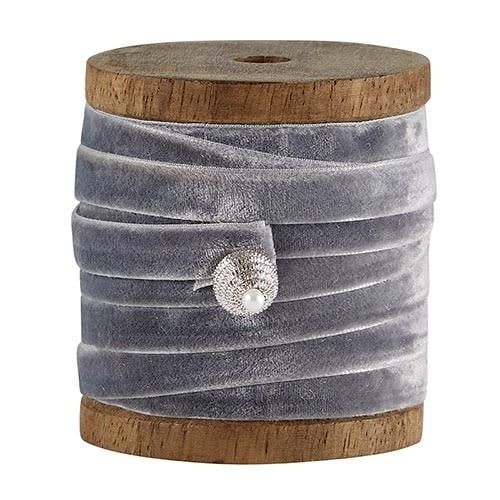 Grey velvet Ribbon