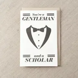 Gentleman &amp; Scholar Greeting Card