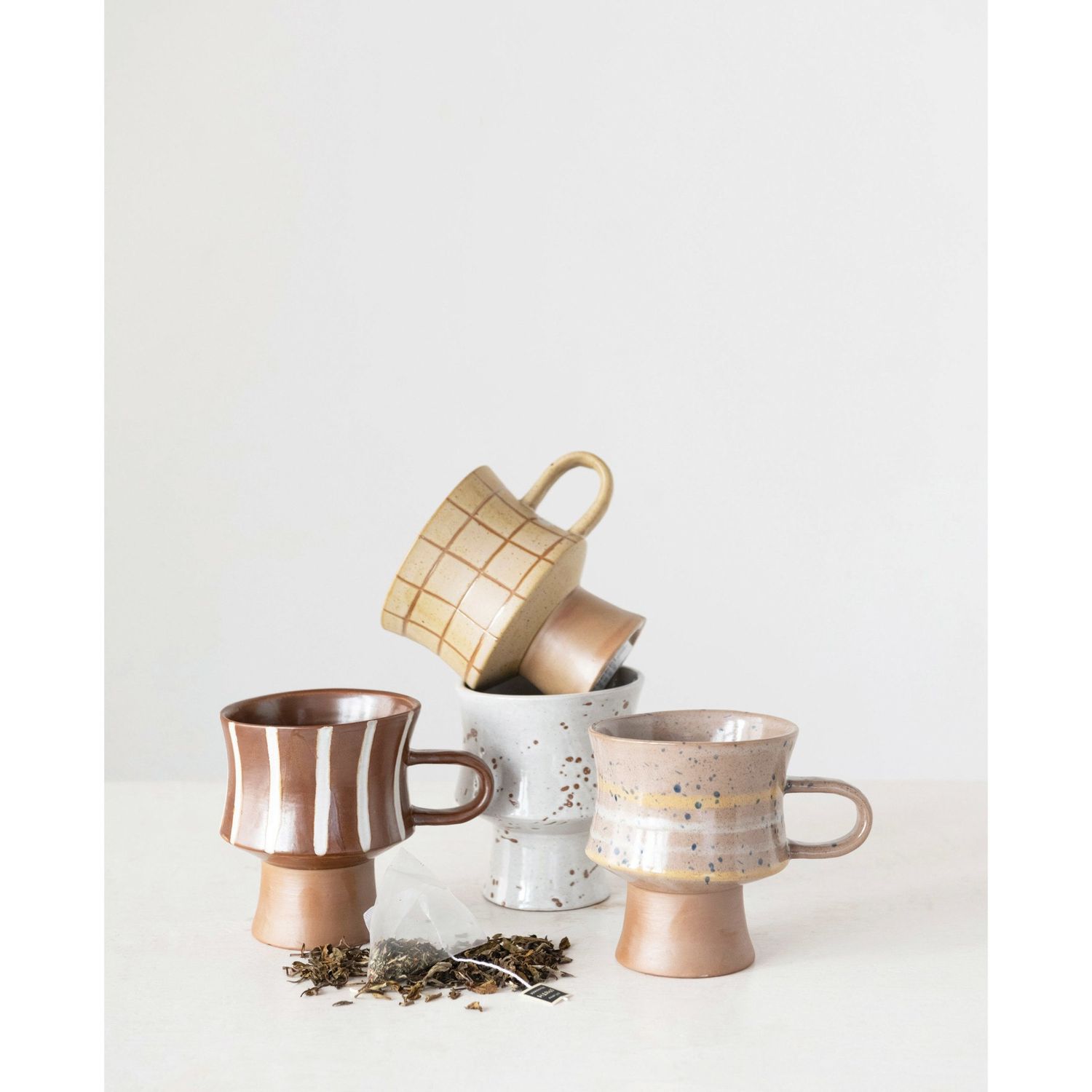 Stoneware Mug, Reactive Glaze, 4 Styles