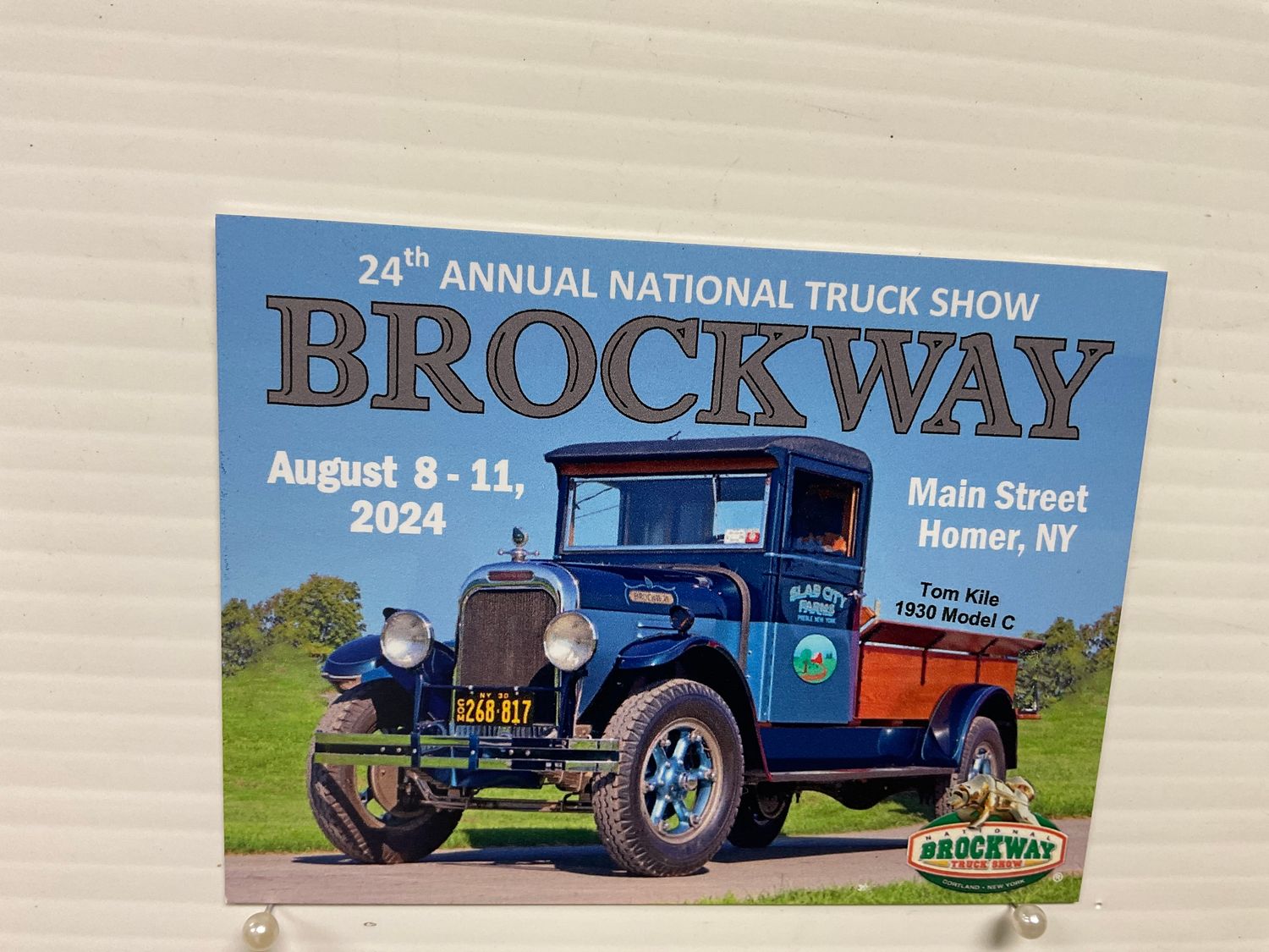 2024 Brockway Dash Plaque 002057