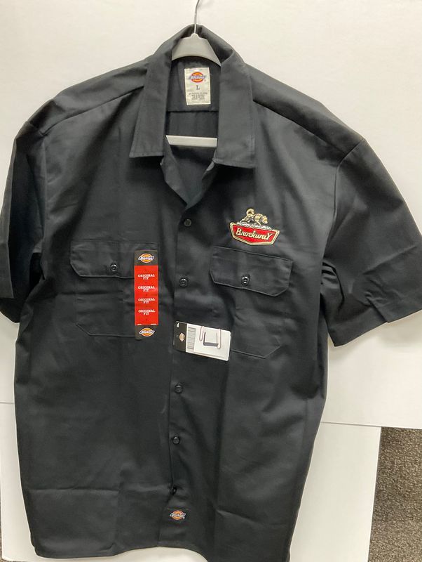 Dickie Trucker Shirt Long Sleeve Medium Black 002097