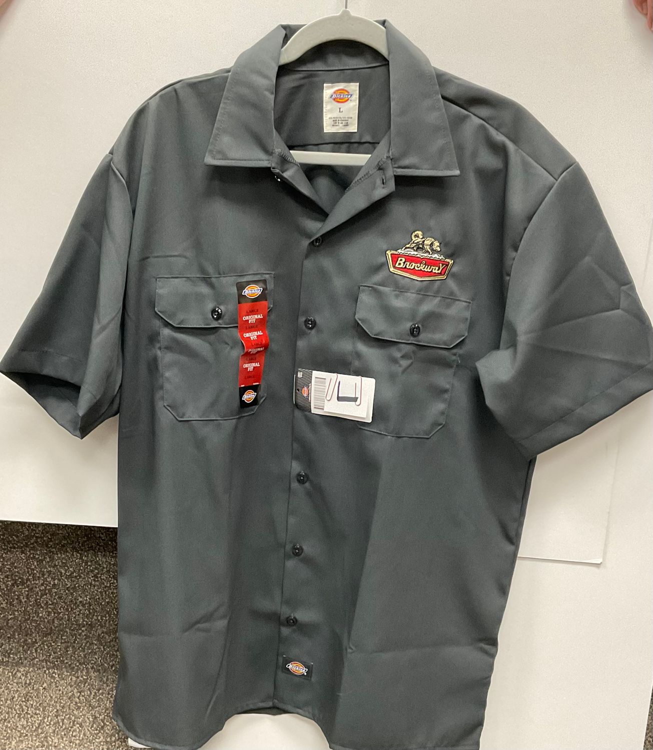 Dickie Trucker Shirt Short Sleeve X Tra Large Charcoal 002129