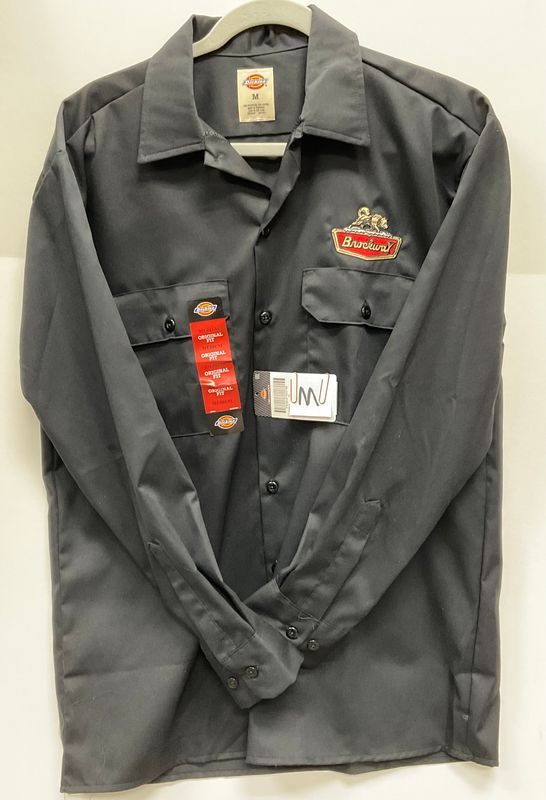 Dickie Trucker Shirt Long Sleeve 3 X Large Black 002154