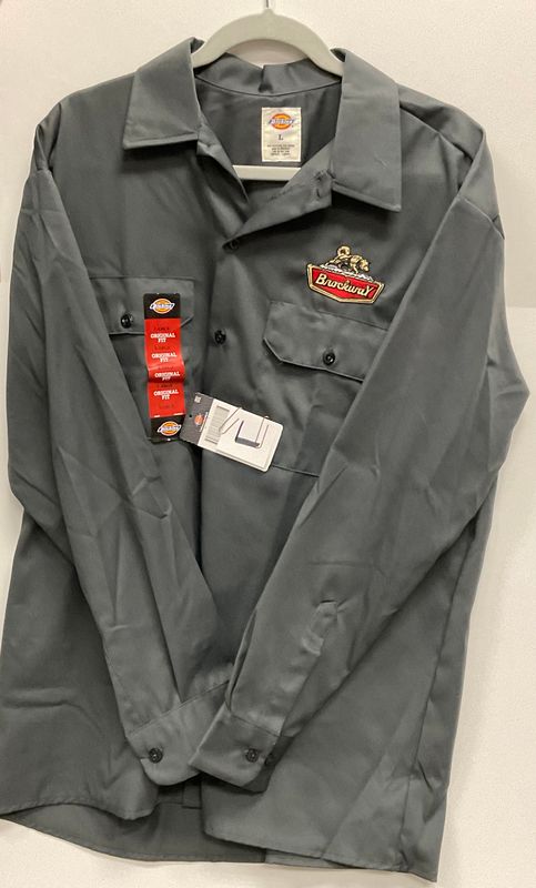 Dickie Trucker Shirt Long Sleeve Large Charcoal 002130