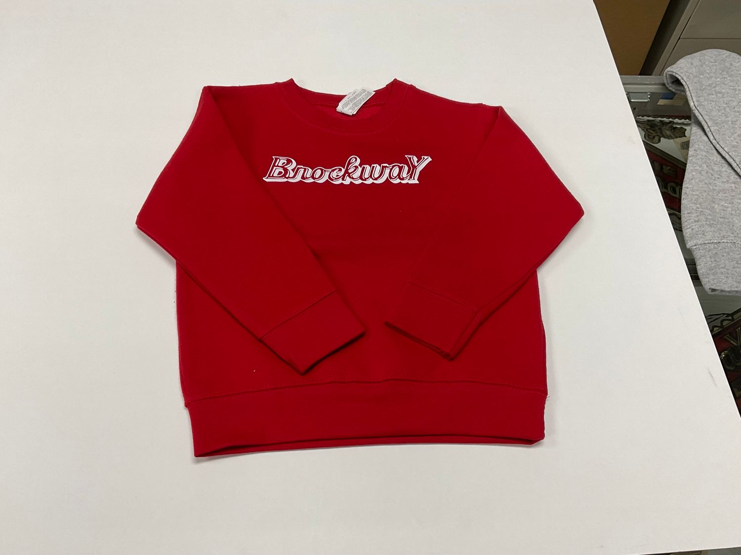 Brockway Script Toddler Red Sweatshirt 5/6T 002225