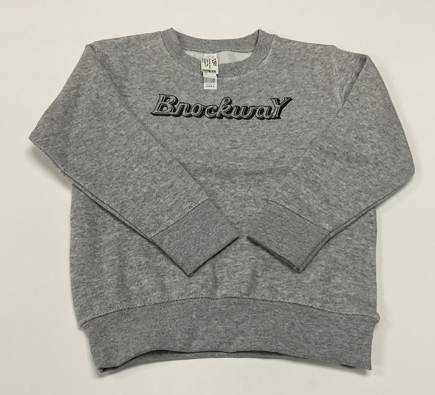 Brockway Script Toddler Grey Sweatshirt 2T 002214