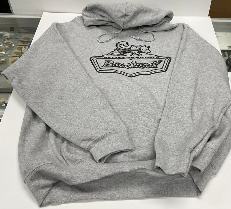 Huskie Hoodie Large Light Gray 001595