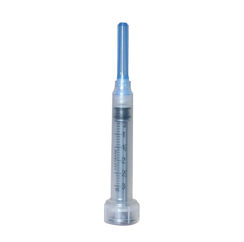 3CC Single Use Syringe w/ 22 Ga x 3/4" Needle