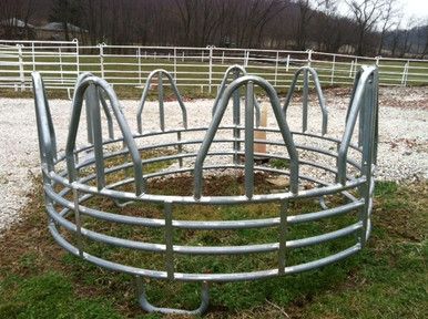 Heavy Galvanized Horse Round Bale Feeder