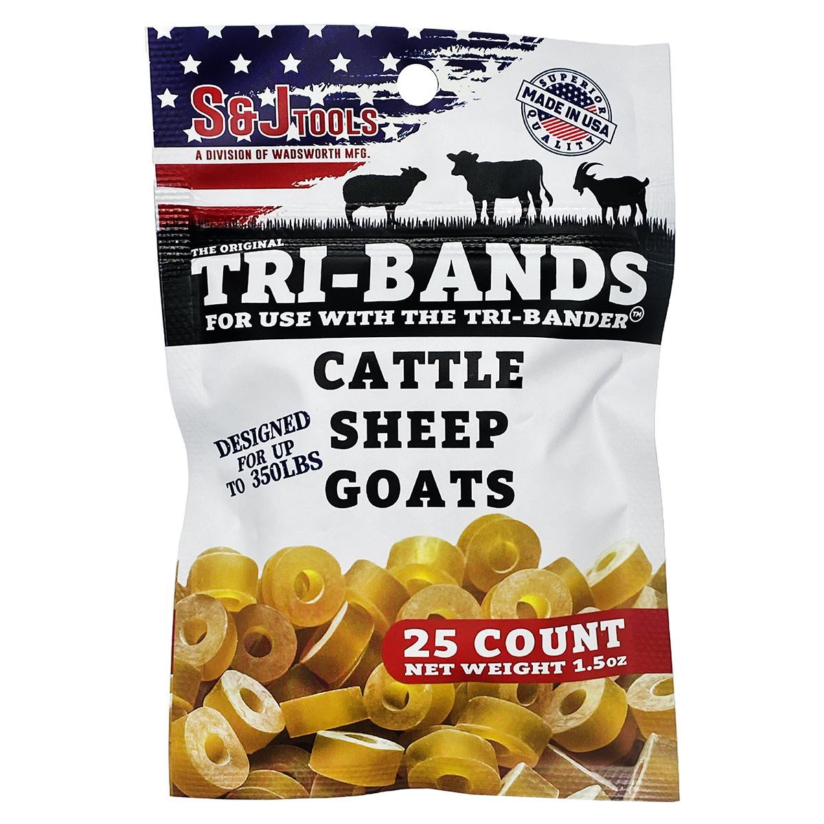 EZ Tri-Bander Calf Bands - 25 Pk