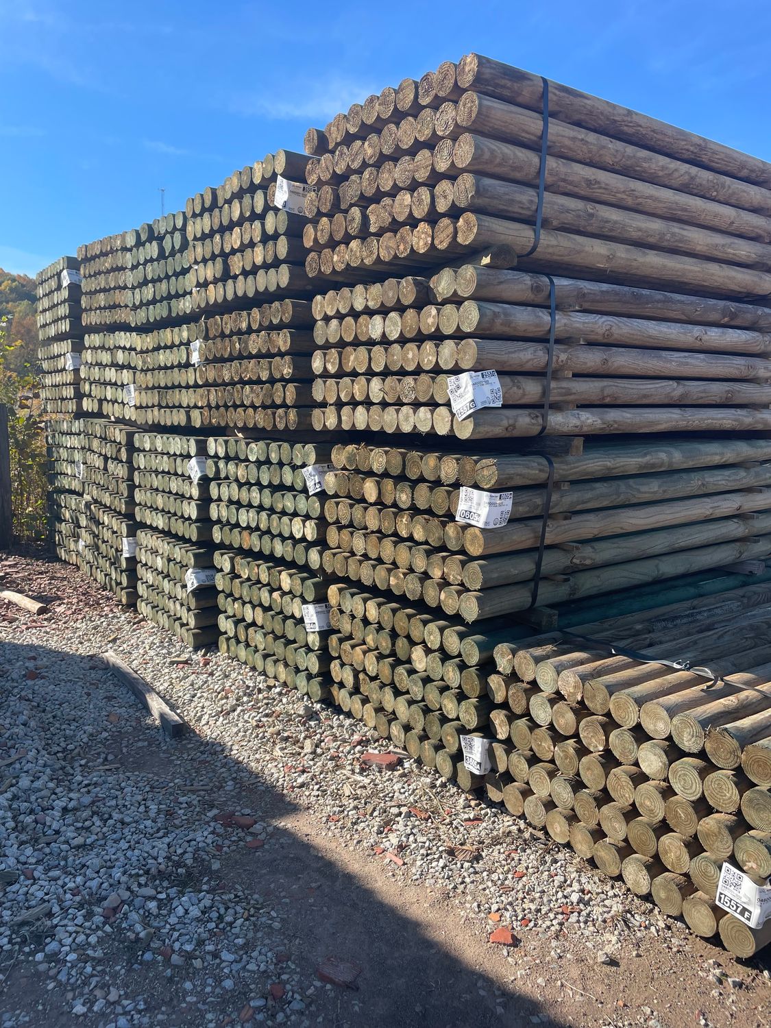 Southern Yellow Pine Treated Cylinder Post - 4" x 7'