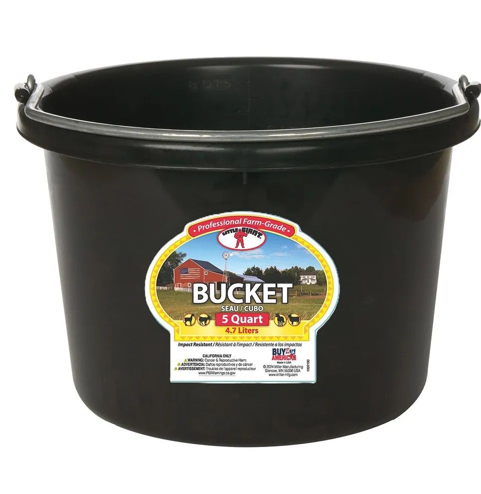 8 Qt Round Plastic Bucket