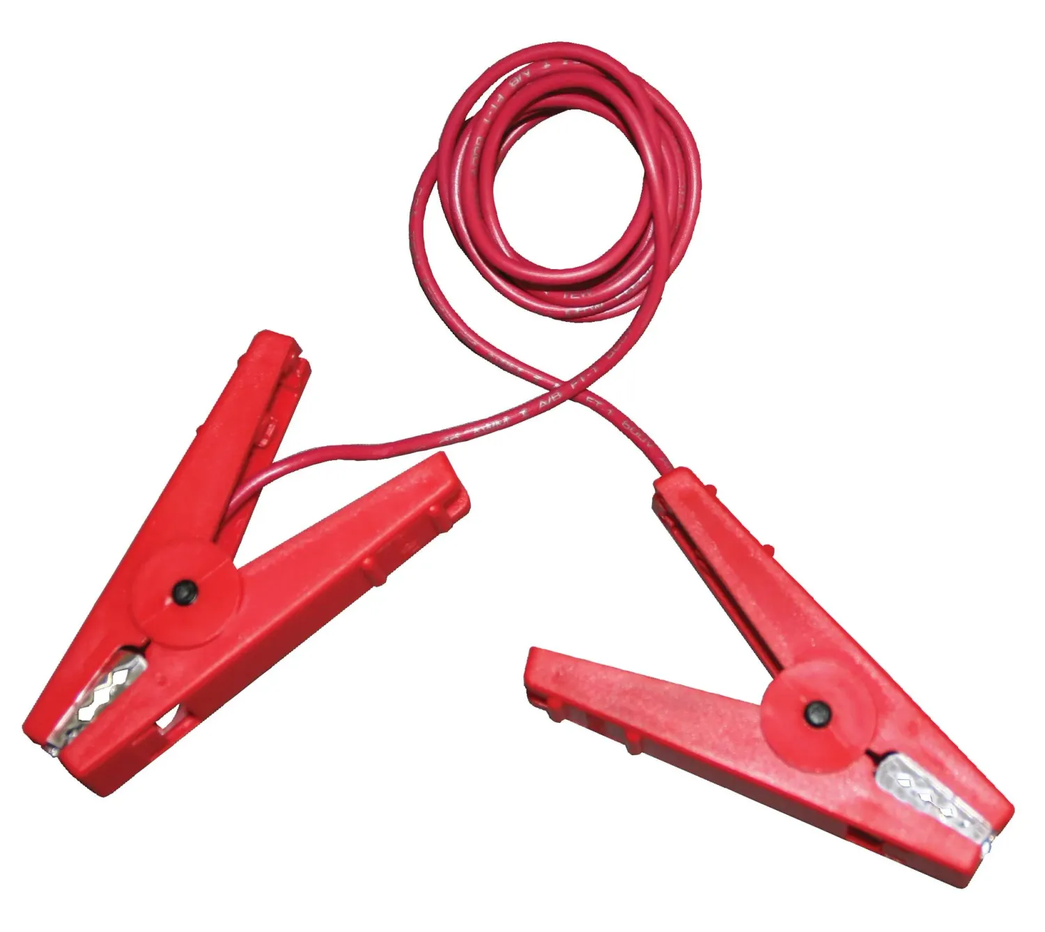 4' Jumper Leads/Double Clip - Red