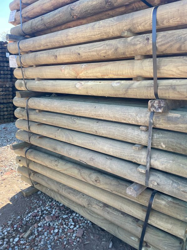 Southern Yellow Pine Treated Cylinder Post - 5" x 8'
