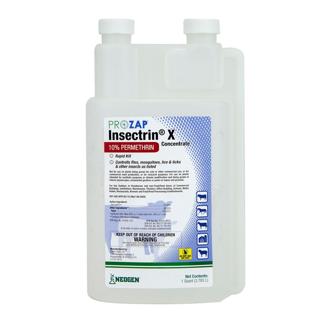 Prozap Insectrin X Concentrate, Size: 1 QT