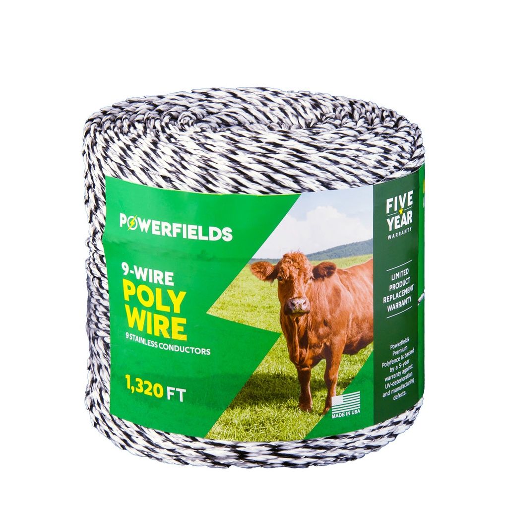 Powerfields 9-Wire Polywire 1320'