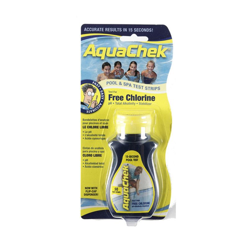 TEST STRIPS YELLOW CHLORINE