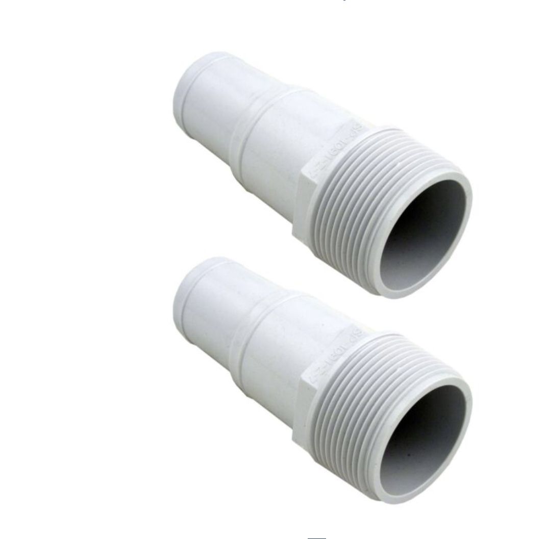 HOSE ADAPTER 1.5 INCH MPTx FILTER HOSE SMOOTH PK2