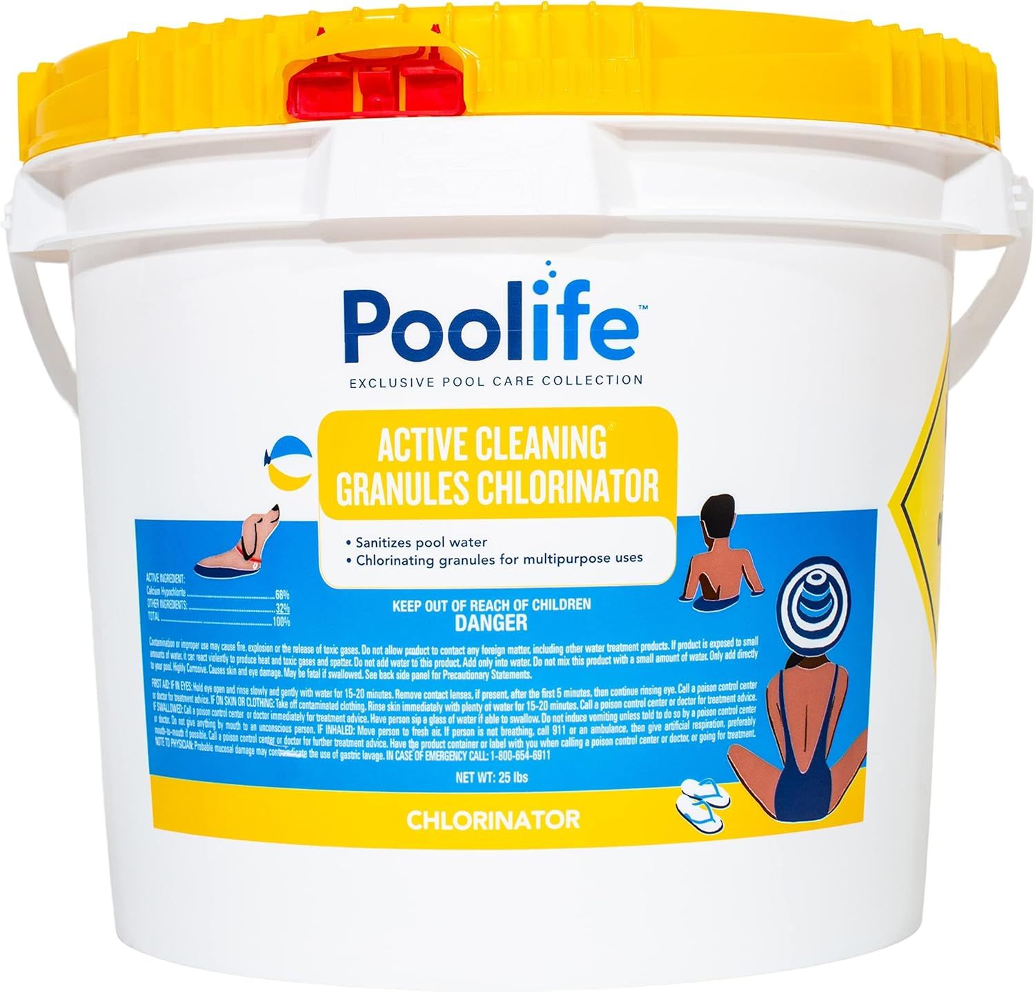 ACTIVE CLEANING GRANULES POOLIFE CAL HYPO 25LB