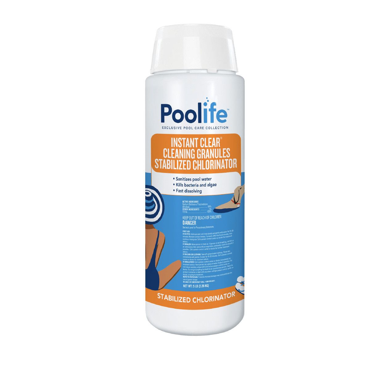 INSTANT CLEAR GRANULES 5LB POOLIFE