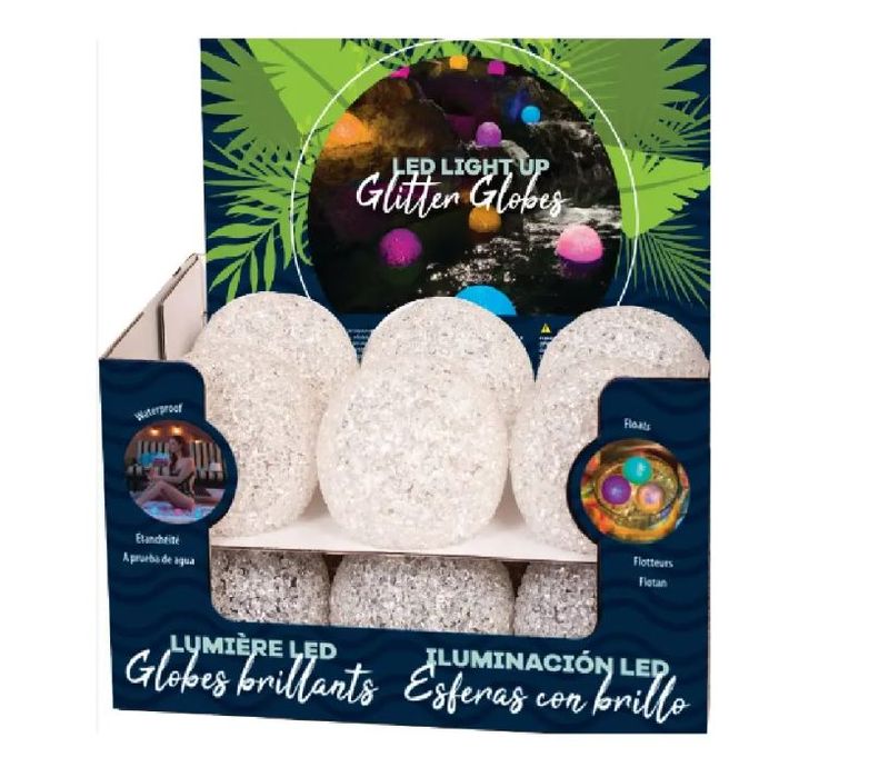 GLITTER GLOBE LED LIGHT UP
