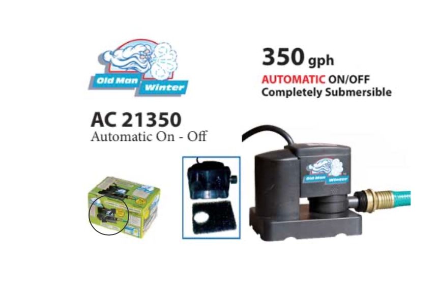 COVER PUMP OLD MAN 350GPH AUTO