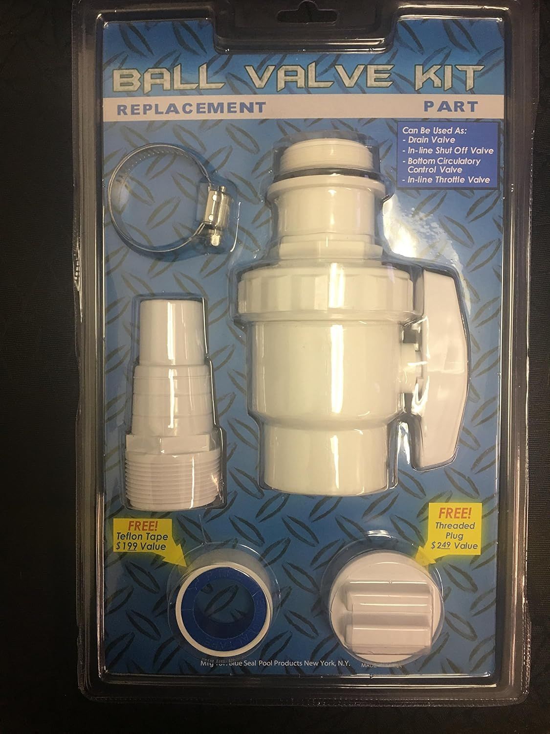 BALL VALVE KIT, 1.5IN MPT x 1.5IN FPT WITH ACCESSORIES