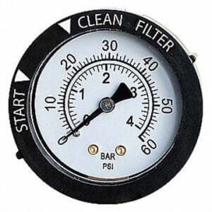 GAUGE BACK MOUNT 1/4 INCH THREADS