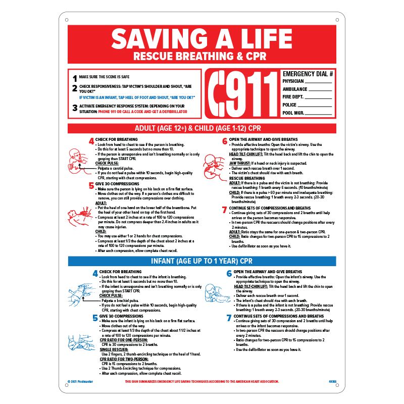 SIGN SAVING A LIFE