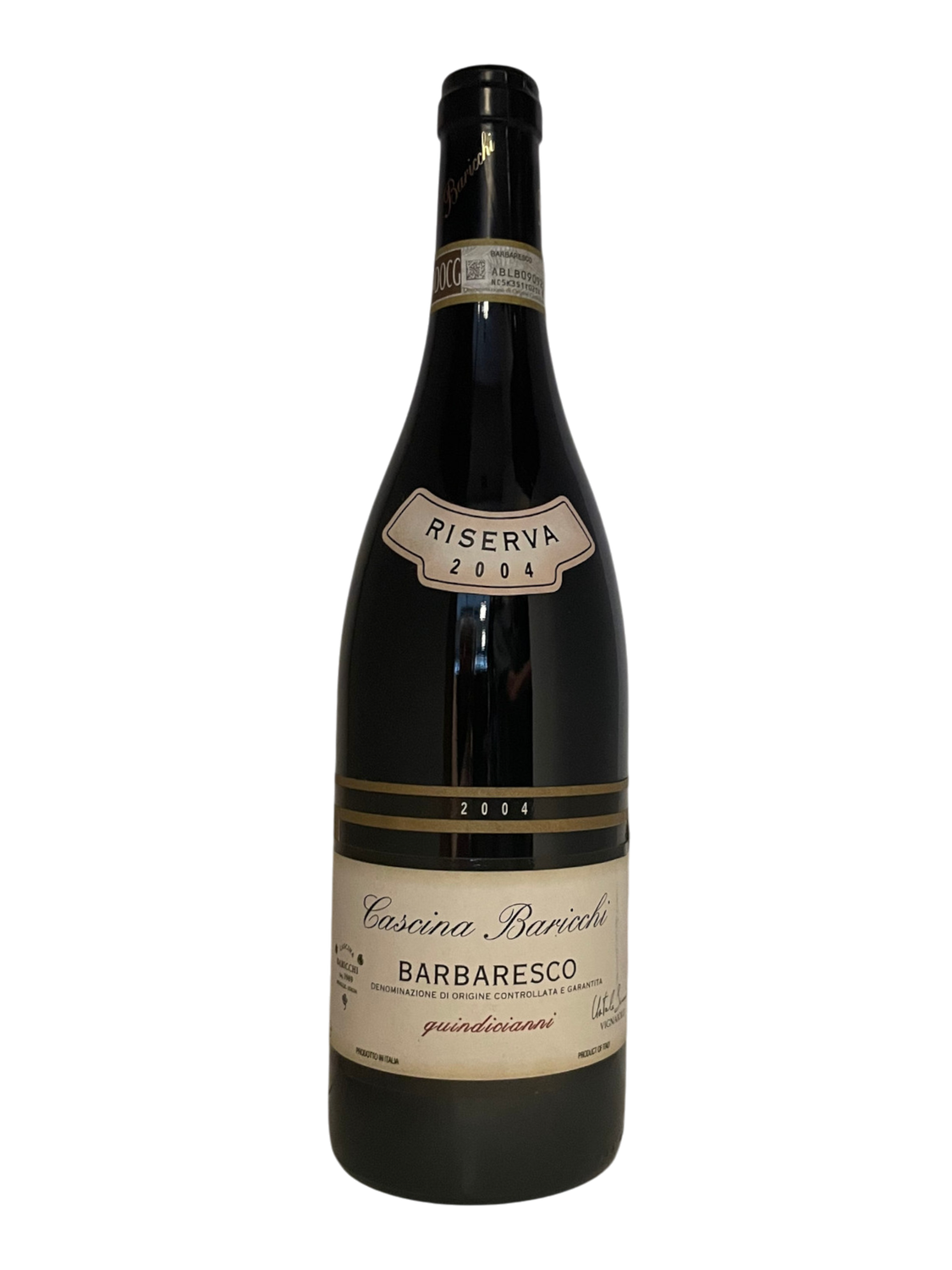 Cascina Baricchi, Barbaresco Riserva Quindicianni 2004