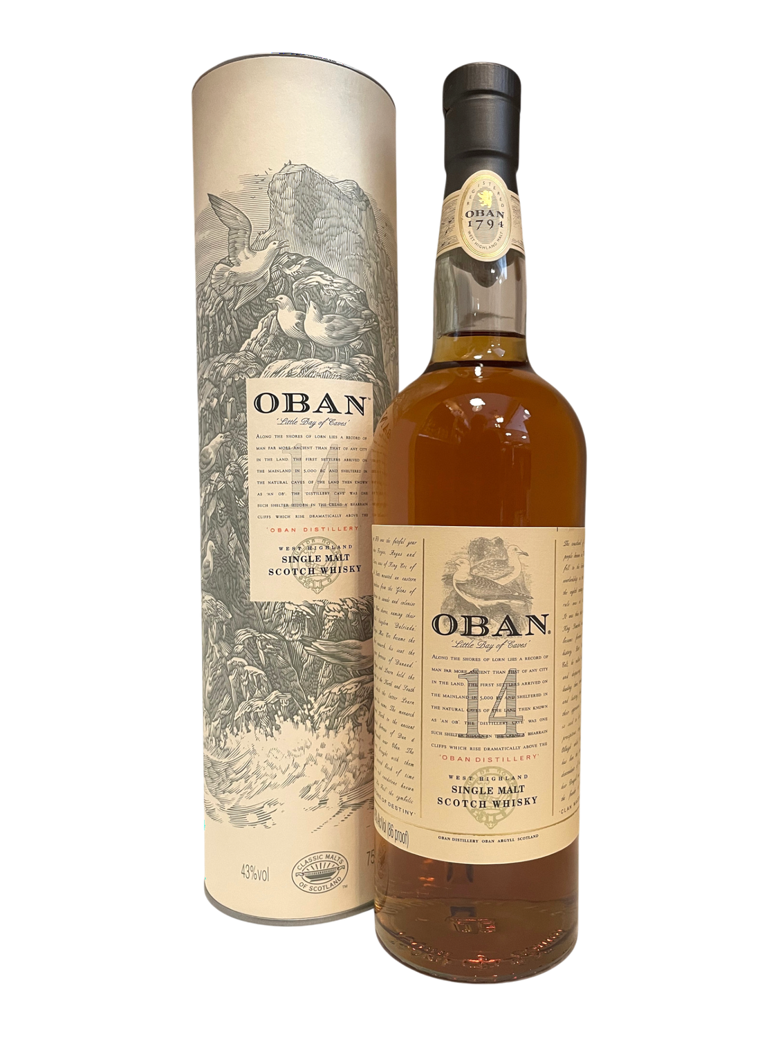 Oban Single Malt Scotch Whiskey 14 Yrs