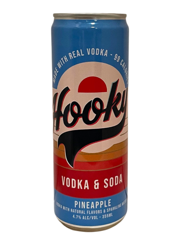 Hooky Vodka Soda Pineapple 355ml