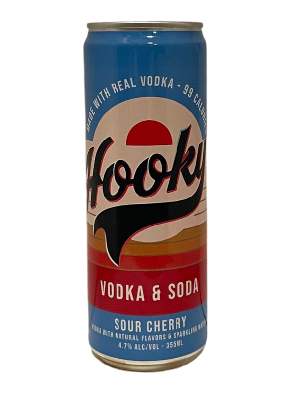 Hooky Vodka Soda Sour Cherry 355ml