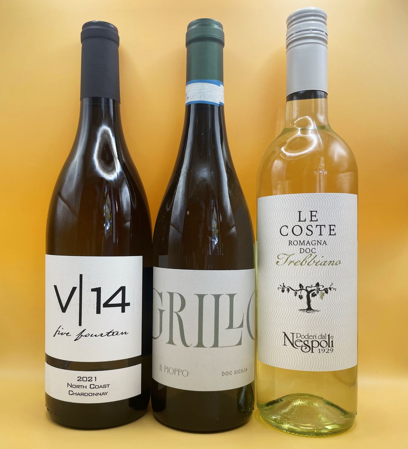 Scotto V14 Chadonnay, Il Pioppo Grillo, Nespoli Trebbiano