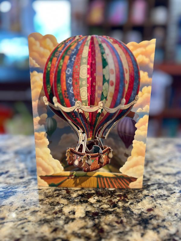 Santoro Swing Card - Hot Air Balloon