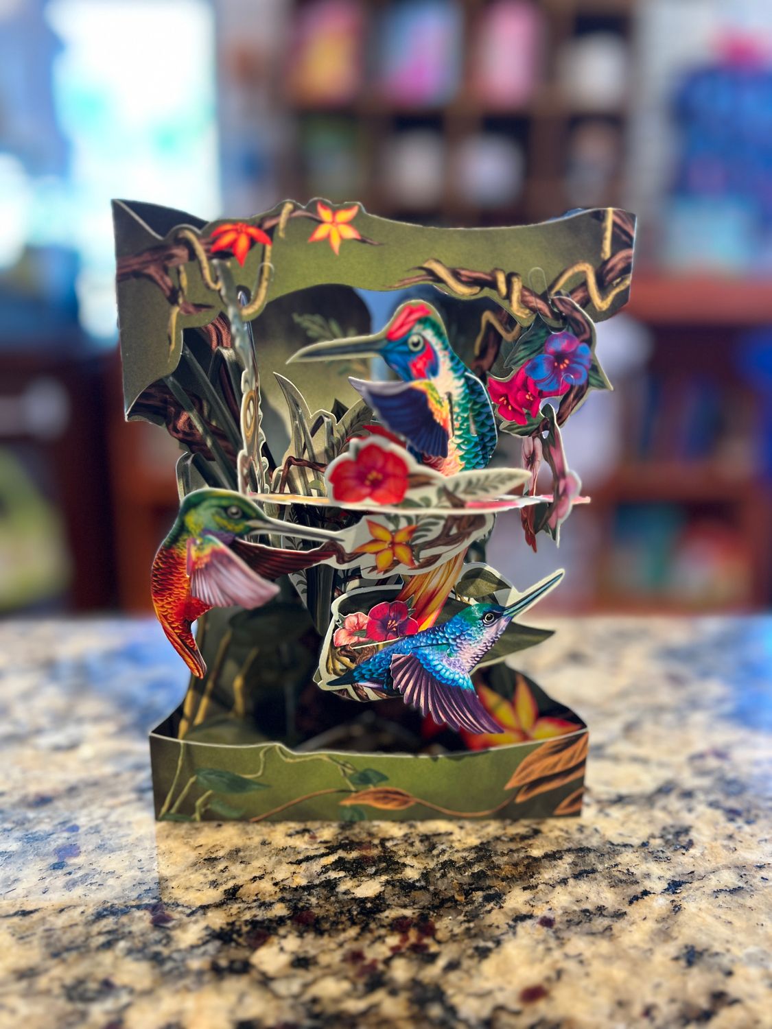 Santoro Swing Card - Hummingbirds