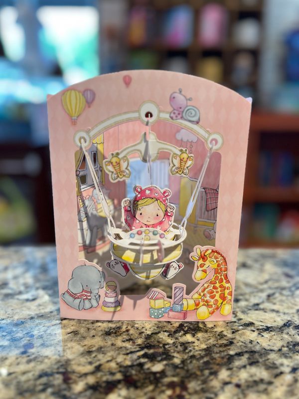 Santoro Swing Card - Baby Girl